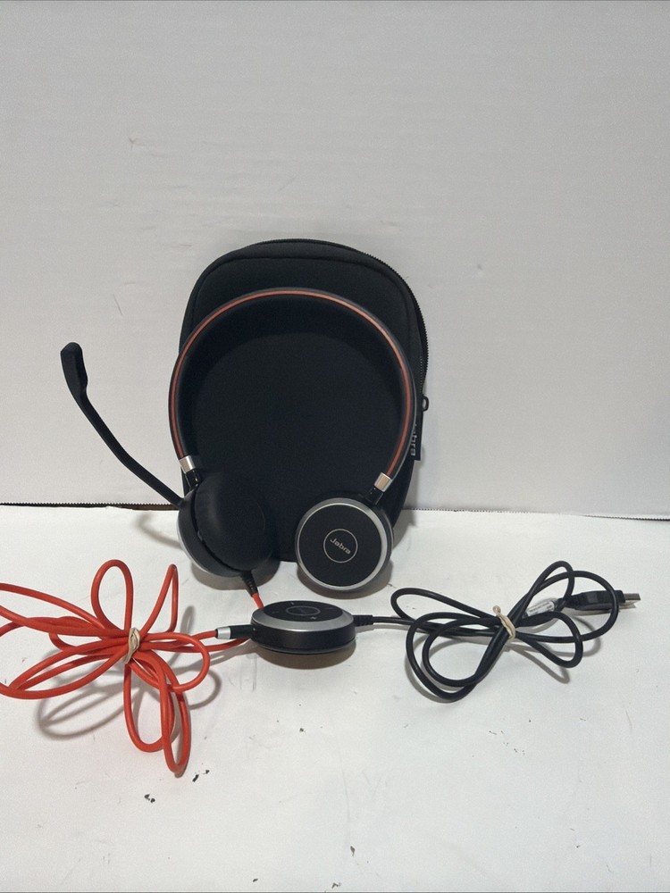 Jabra Evolve 40 Wired Stereo USB Headset HSC017 W/ Controller ENC010