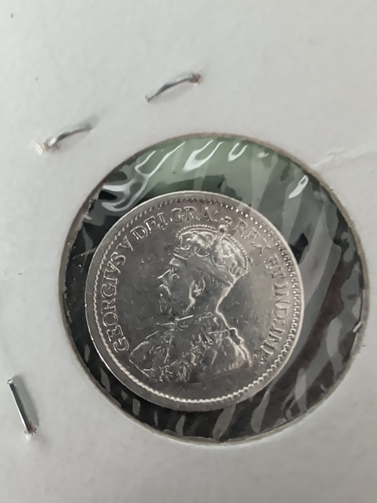 1917 Canada Silver 5 Cents EF+ EE83