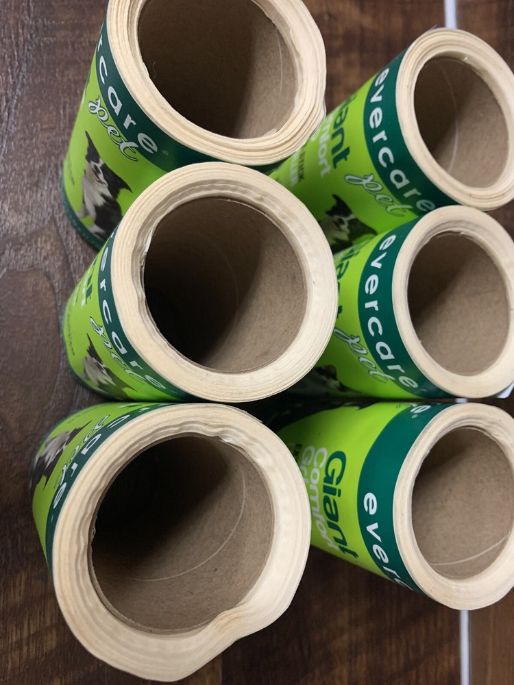 6Evercare Giant Extreme Stick Plus Lint Roller REFILL 60 SHEETS,READ DESCRIPTION