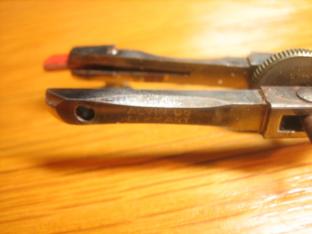 ALVIN CO. GERMANY DRAFTING TOOLS COMPASS DIVIDER SET OF 2