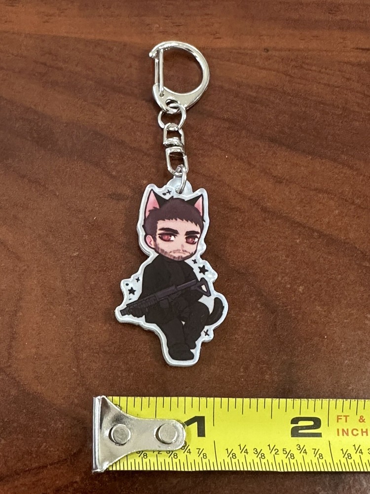 Resident Evil Chris Redfield keychain