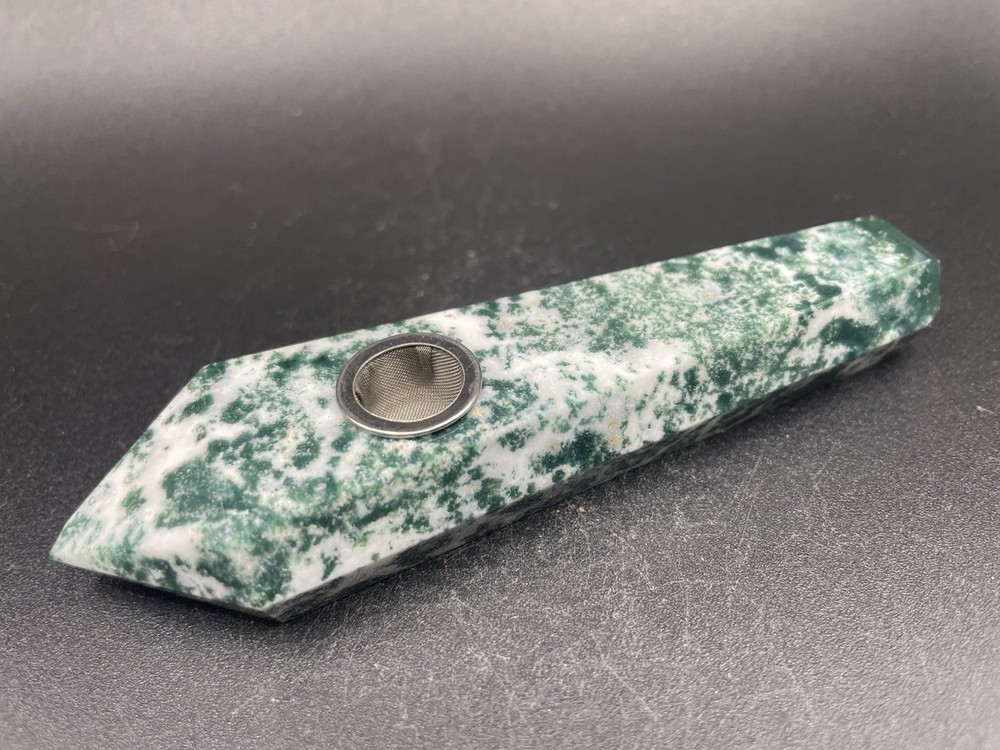 Tree Agate Pipe 81g