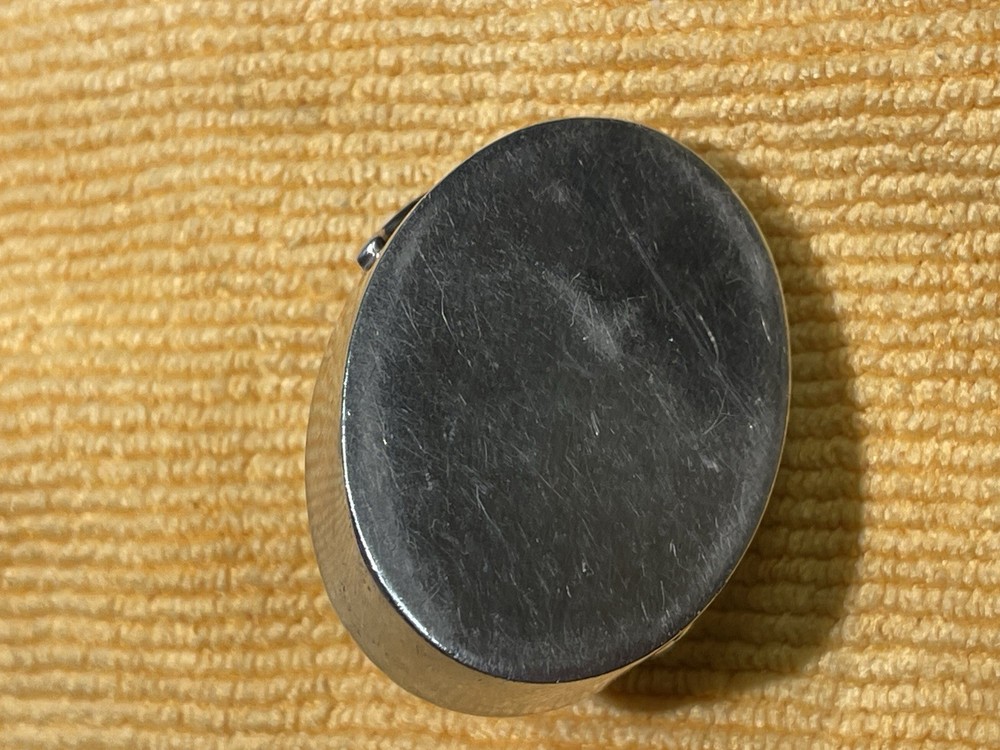 Vintage Sterling Silver Pill Box /holder Hinged