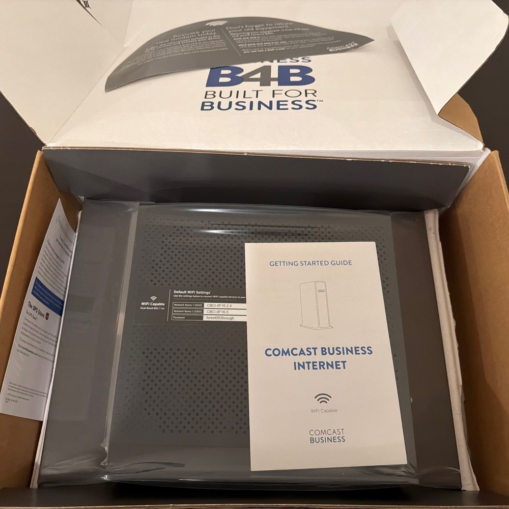 Comcast Business internet modem/router gateway Technicolor