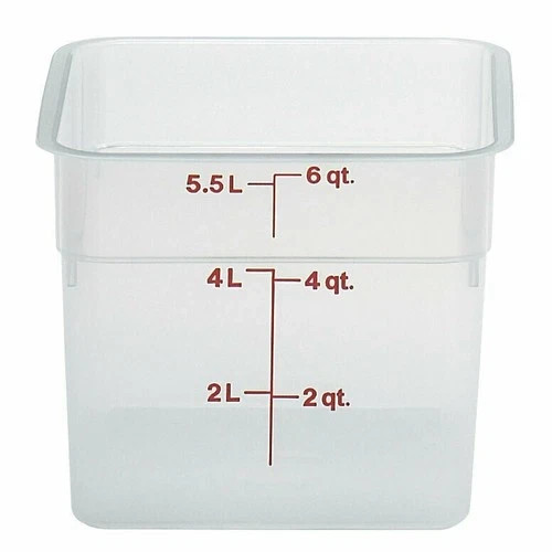 Cambro Food Storage Container - 6 QT (Quart) -(Translucent)