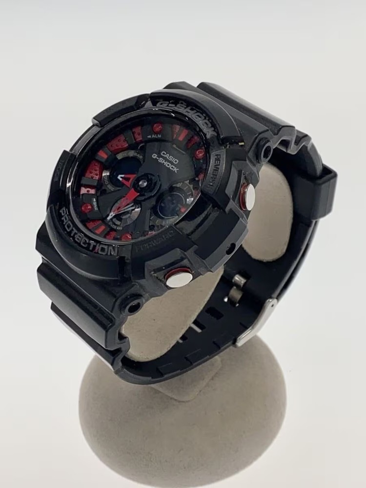 CASIO Quartz Watch G SHOCK Digital Analog Rubber BLK BLK
