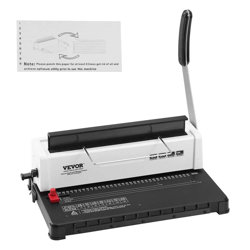 VEVOR Coil Spiral Binding Machine Manual Book Maker