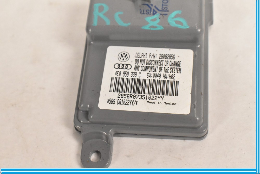 08 AUDI A8 RH OCCUPANT DETECTION 4E0959339C