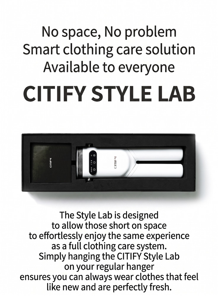 CITIFY StyleLab Mini Clothes Styler / 220V Voltage (Korean Standard Plug)