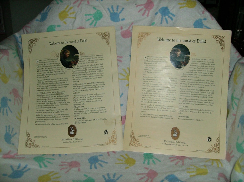 Lee Middleton Broshure collector book