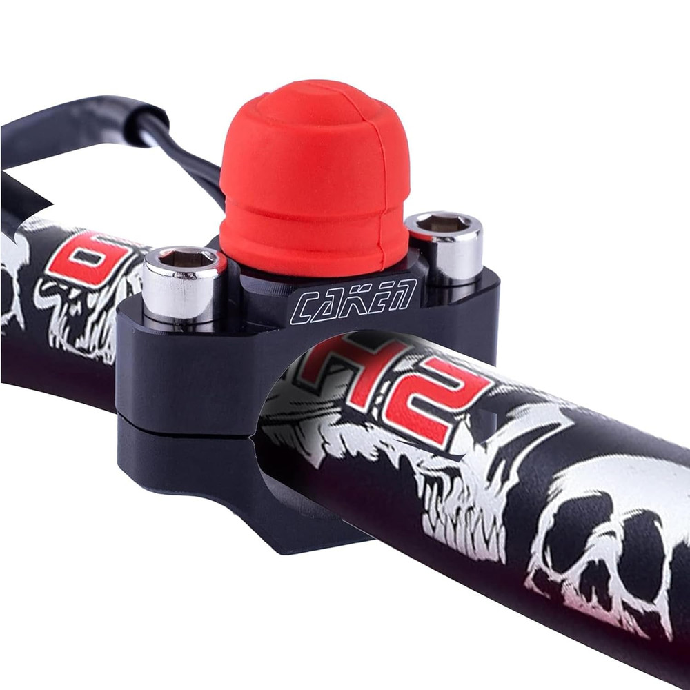 2 PCS CNC Motorcycle ATV Water Proof Engine Start Stop Kill Switch Button for El