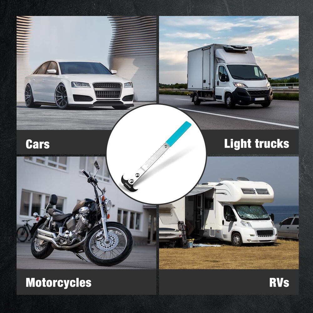 DURATECH Seal Puller Tool Seal Removal Tool Blackened Head & Chrome-Plated Shaft