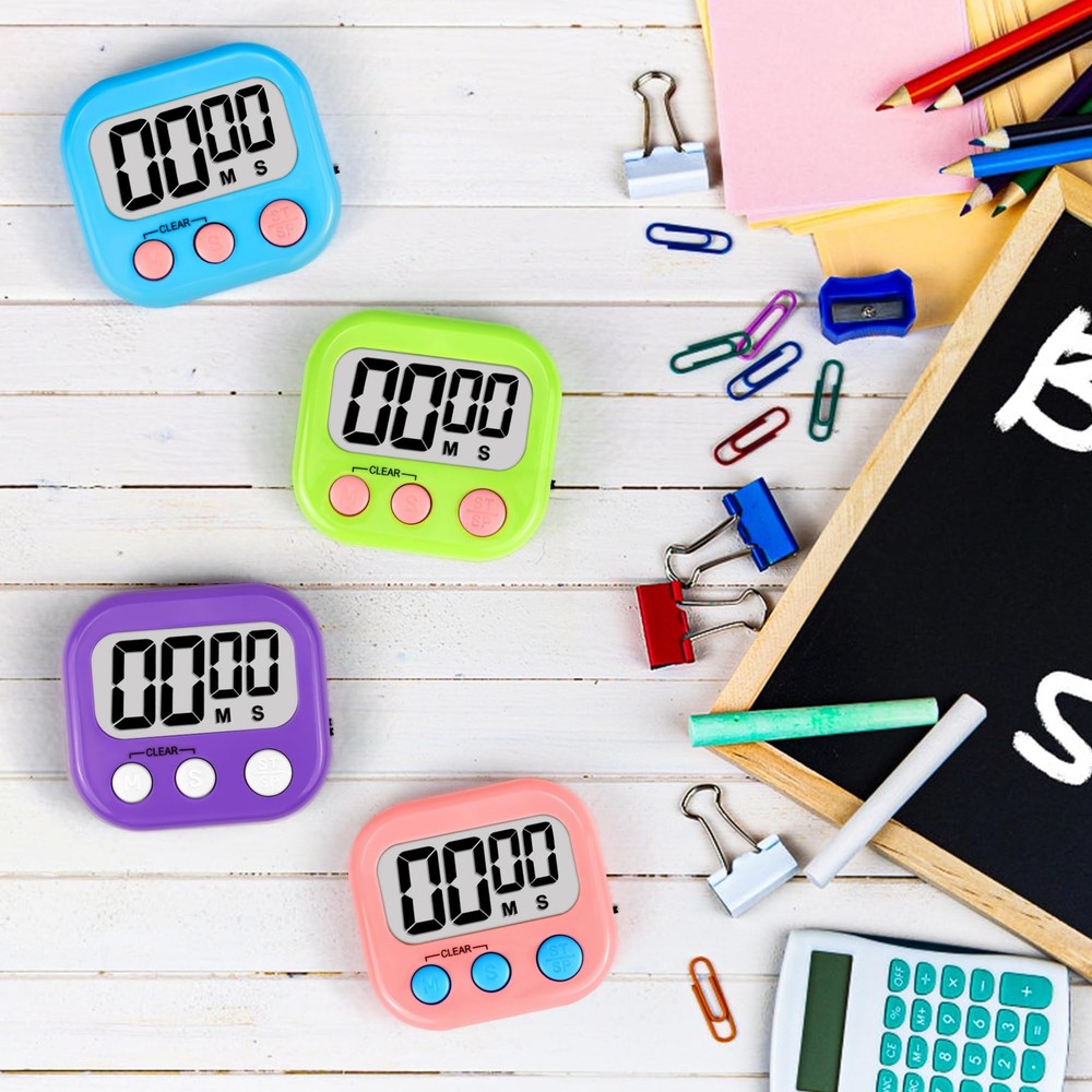 Digital Timer for Teacher Supplies Classroom Timer for Study Learning Managem...