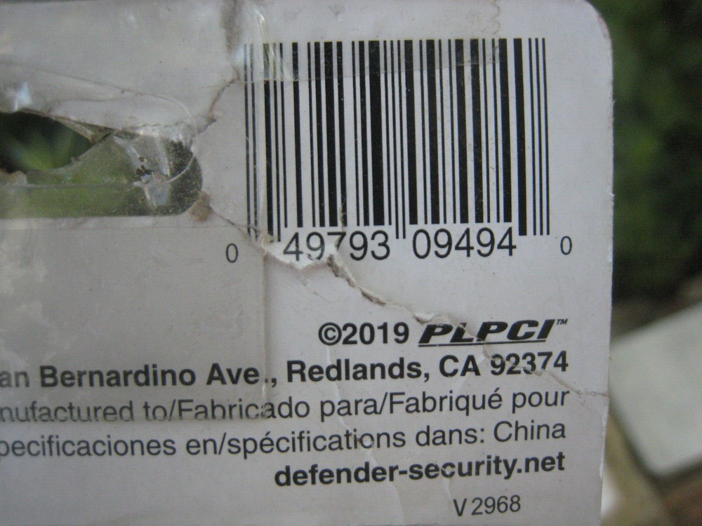 DEFENDER SECURITY U 9494 Brass Plated Texas Security Bolt