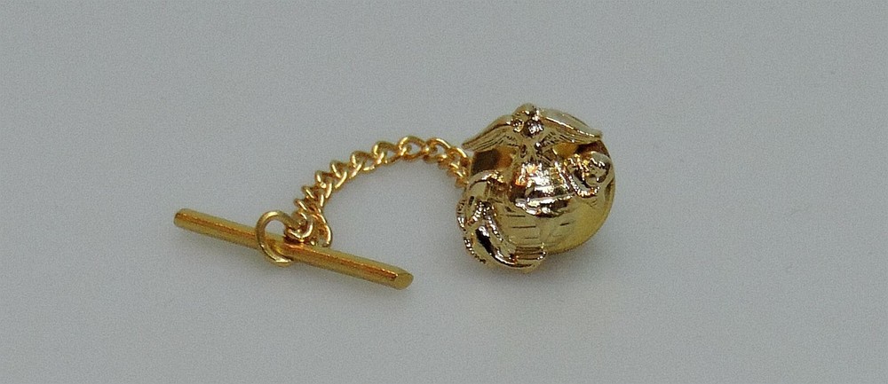 US MARINE CORPS EMBLEM TIE TAC - 24k GOLD