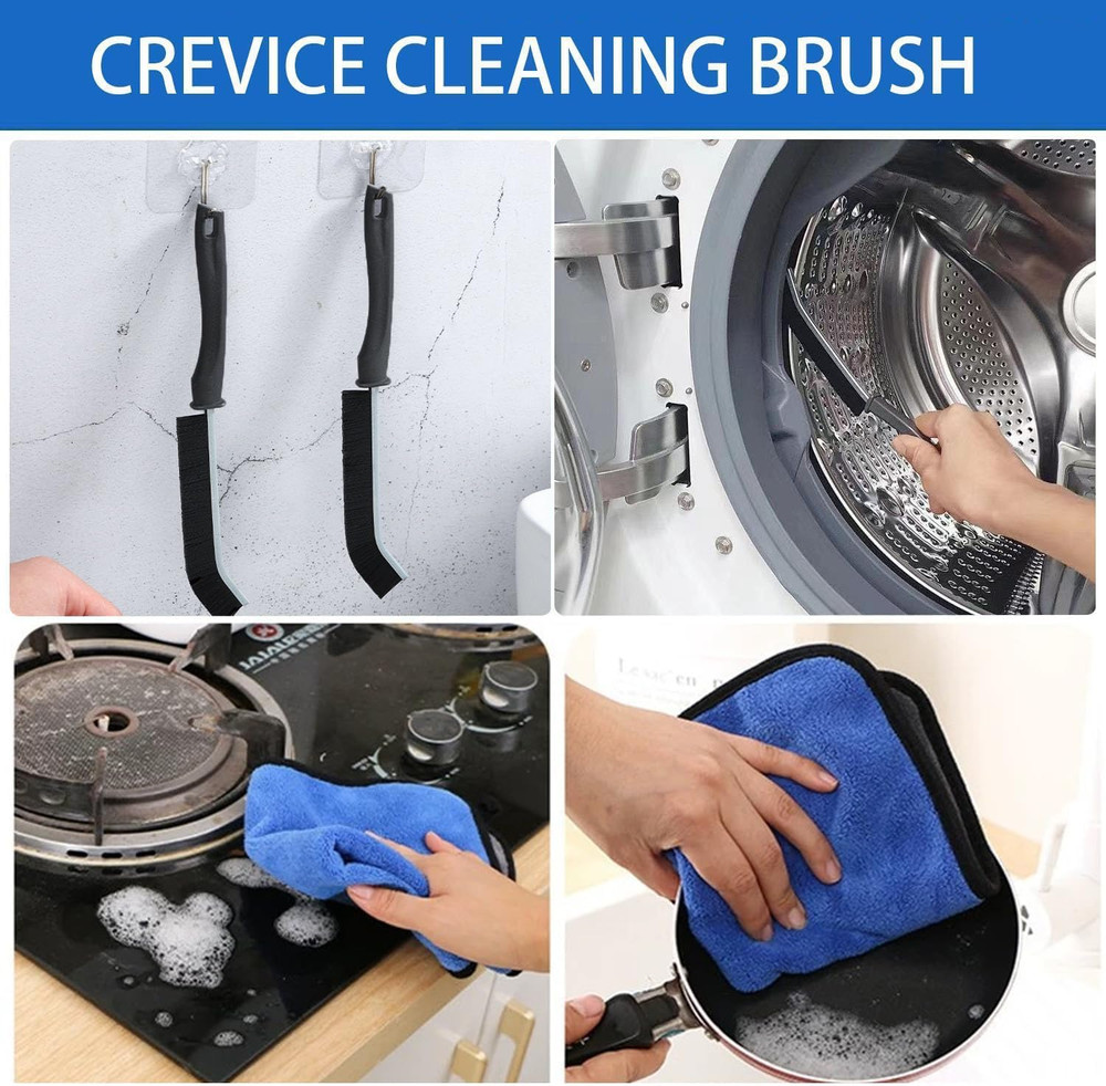 7 Pcs Microfiber Feather Duster Kit 100in Telescopic Pole Extendable