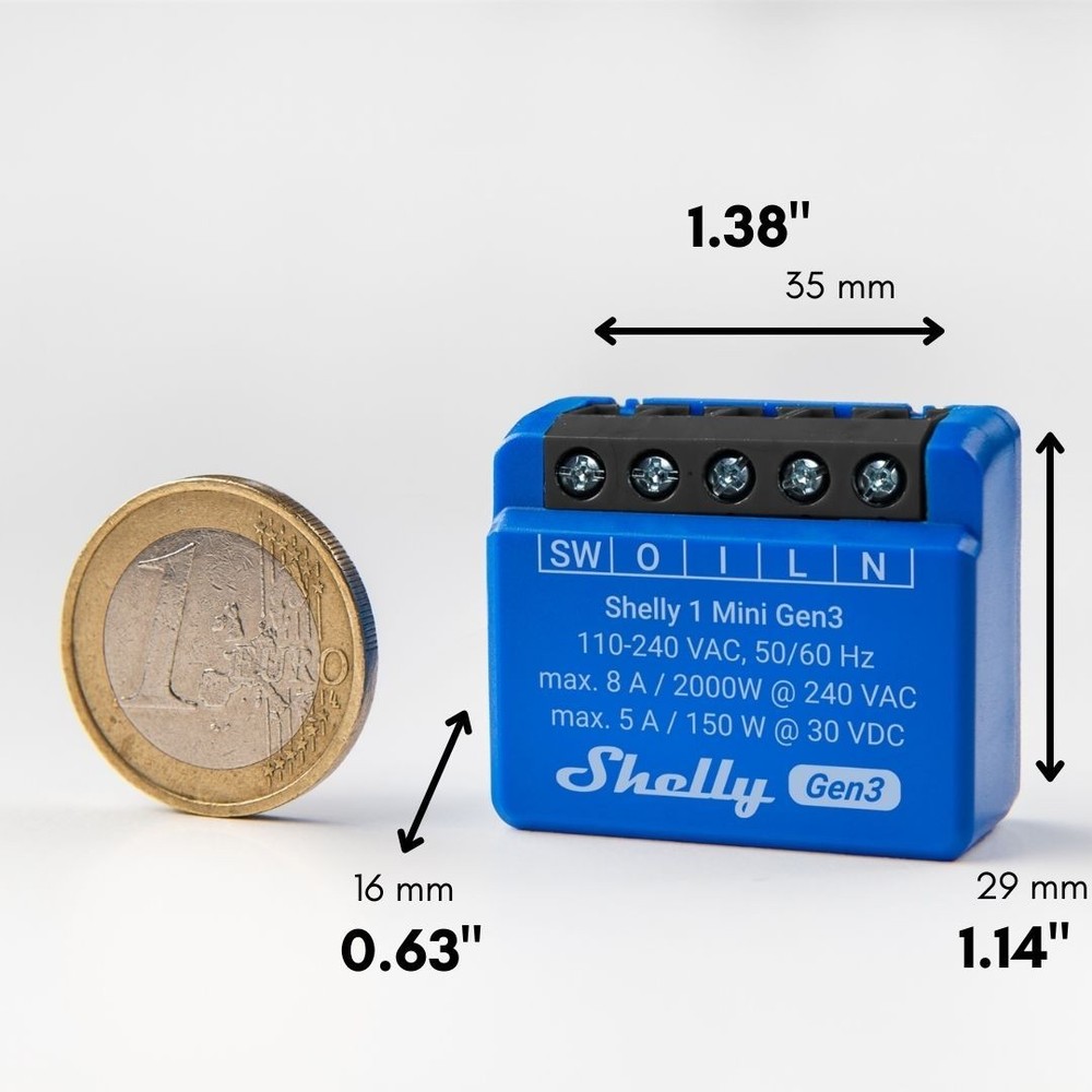 shelly 1 mini gen3 Smart Relay - 10 Pack