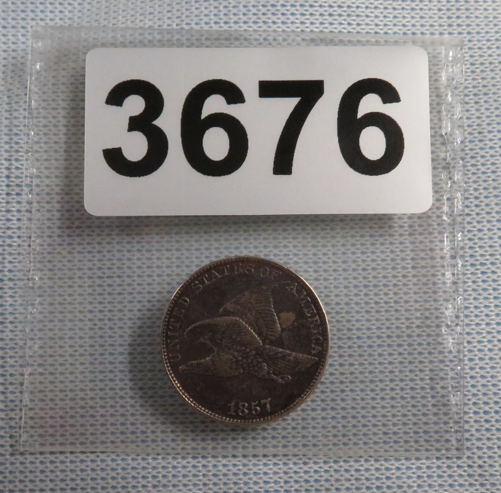 1857 Flying Eagle Cent - XF-AU