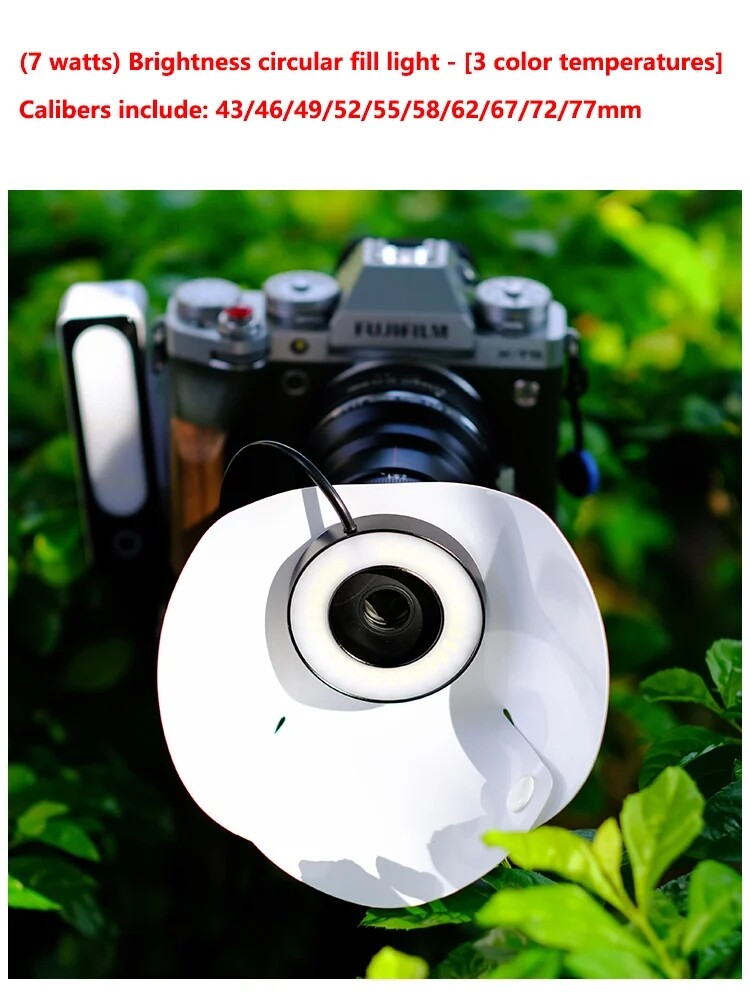 GUAGE Macro Led Ring Light Fill Light USB Video Light Universal for Camera DSLR