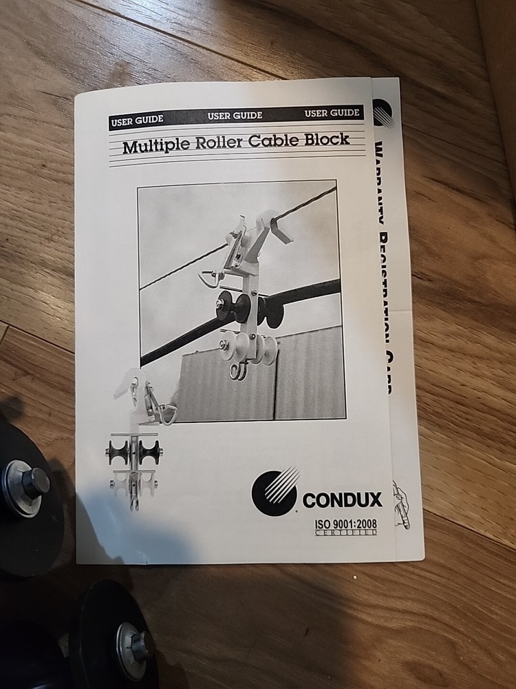 CONDUX Multiple Roller Cable Block 18103662 Line Pulling Lineman Tool