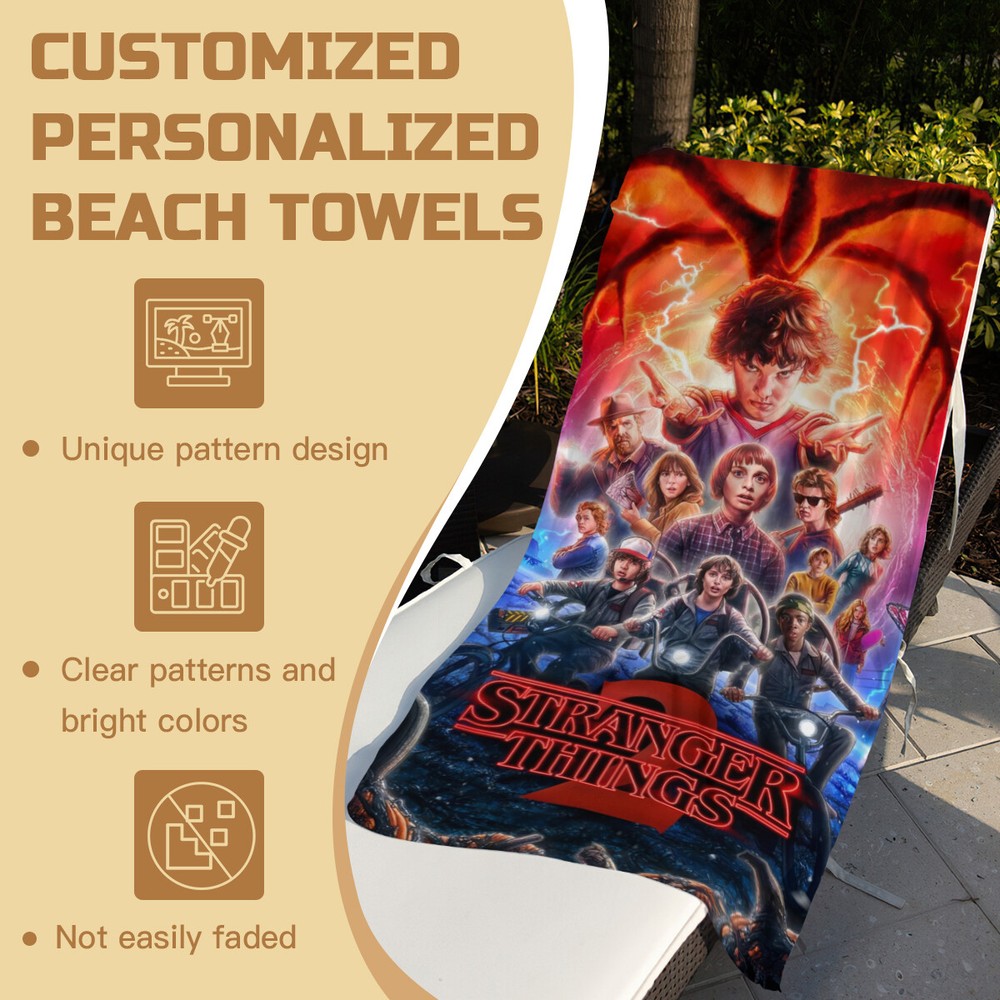 Strange Thing Beach Towel Quick Drying 30"x60" Birthday Gift