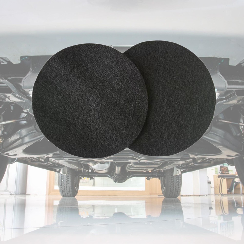 2Pcs Oil Drain Splash Pads Multipurpose Polyester Replacement Oil Change Mat