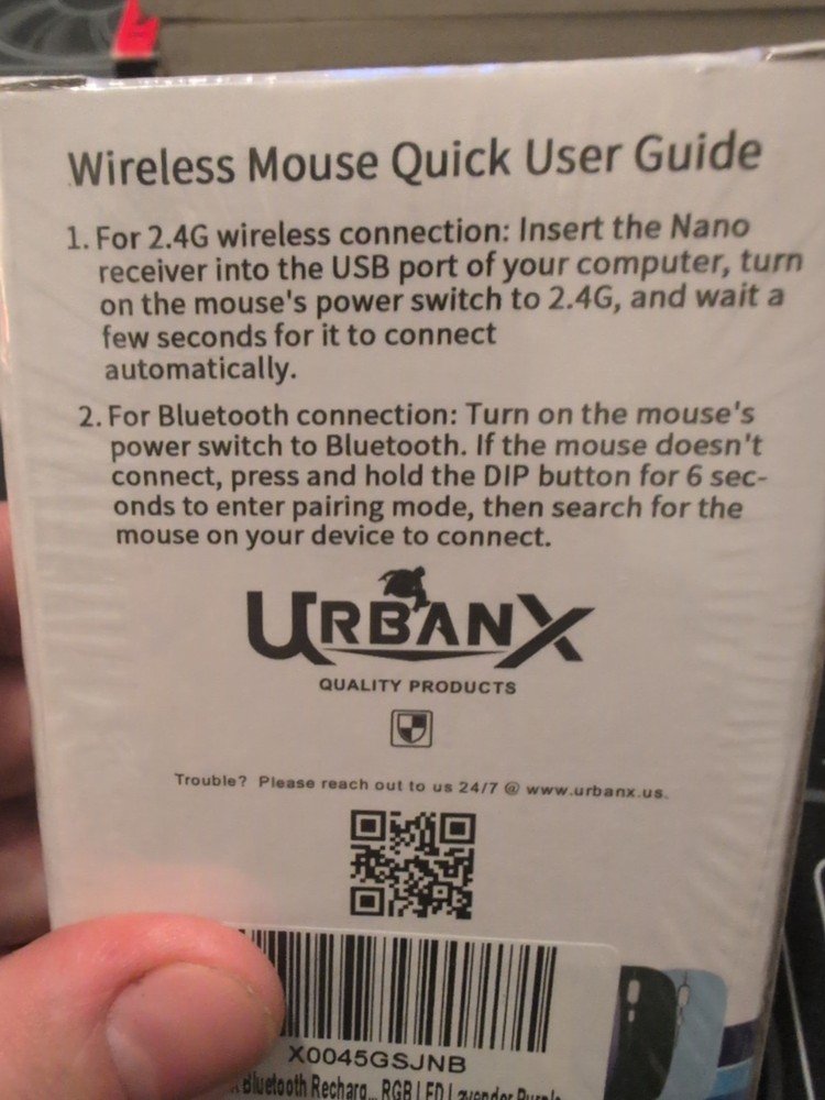Urbanx Next Gen Wireless Mouse ( Purple Color)