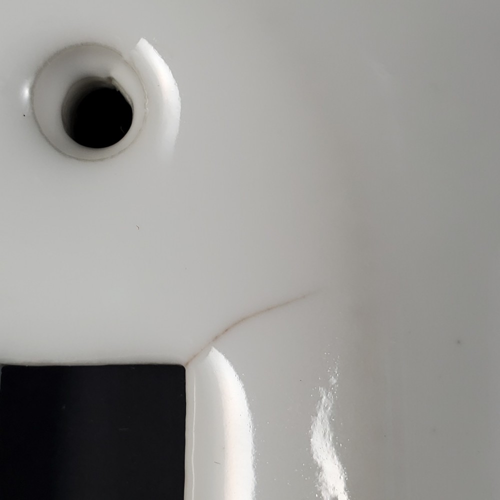Vintage Deco Blur & White Porcelain Light Switch Covers
