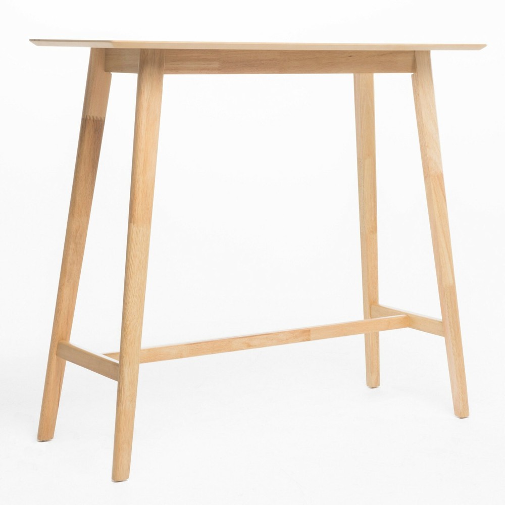 Margaret Mid-Century Rectangular Bar Table with Tapered Legs