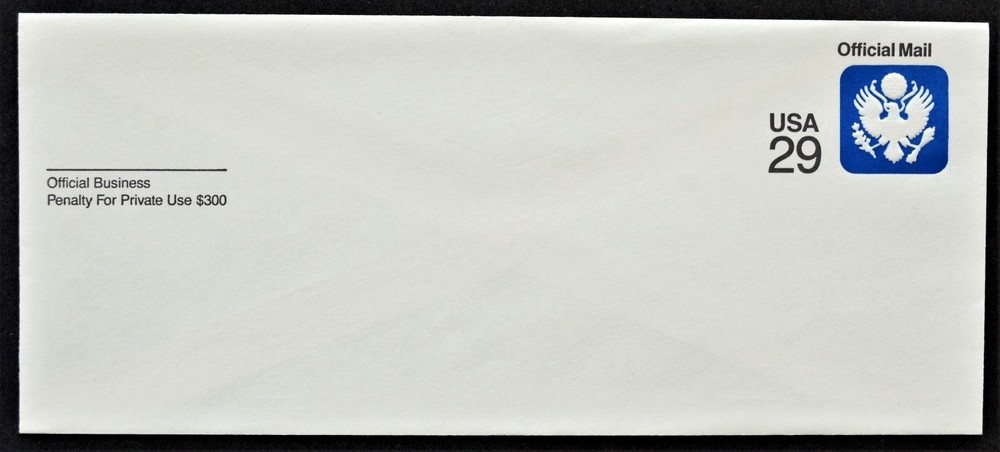 1991 US Sc. #UO84 Official mail envelopes, both regular and window, mint, nice