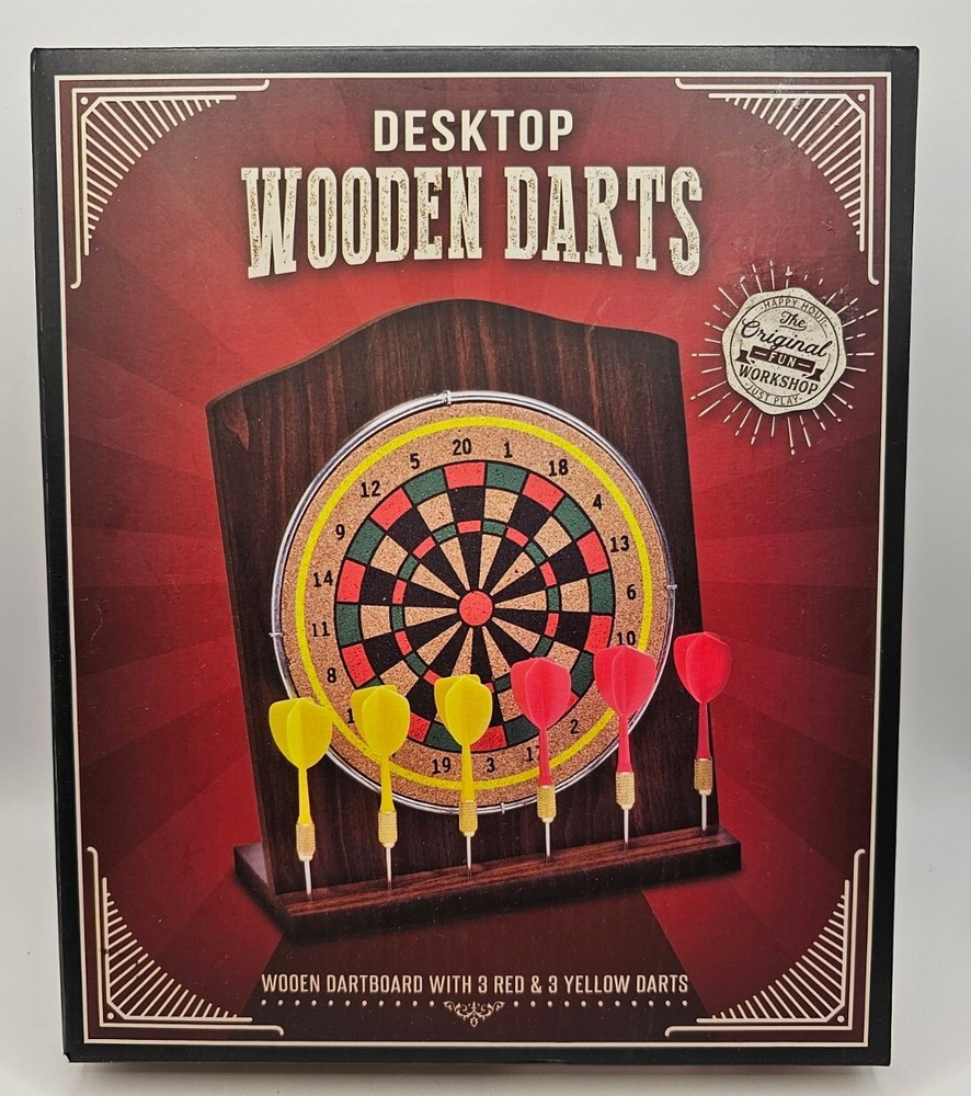 The Original Fun Workshop Desktop Wooden Darts