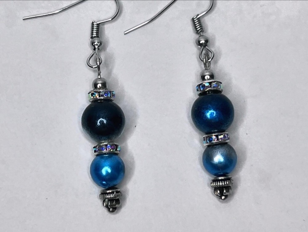Natural bead earrings
