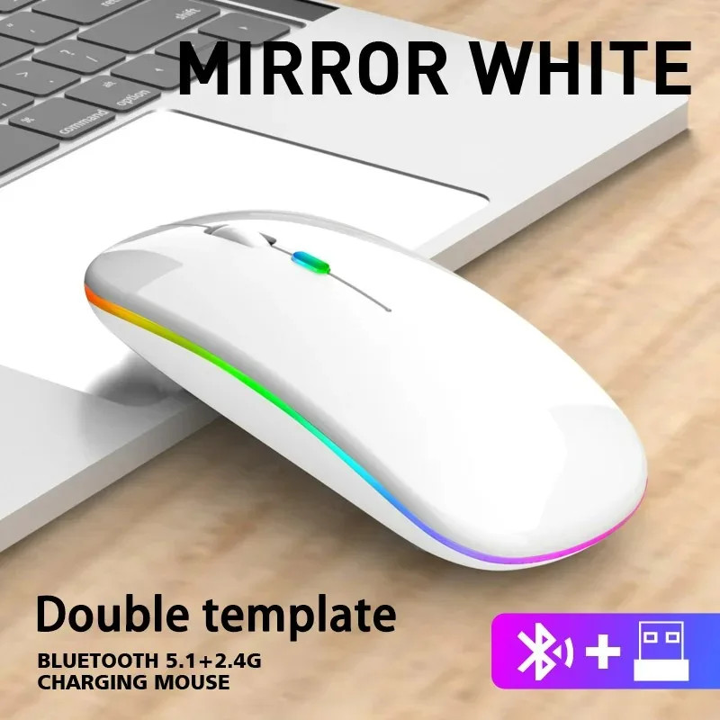Silent Bluetooth Mouse Tablet Universal Mice Computer Laptop Optical Mouse Wirel