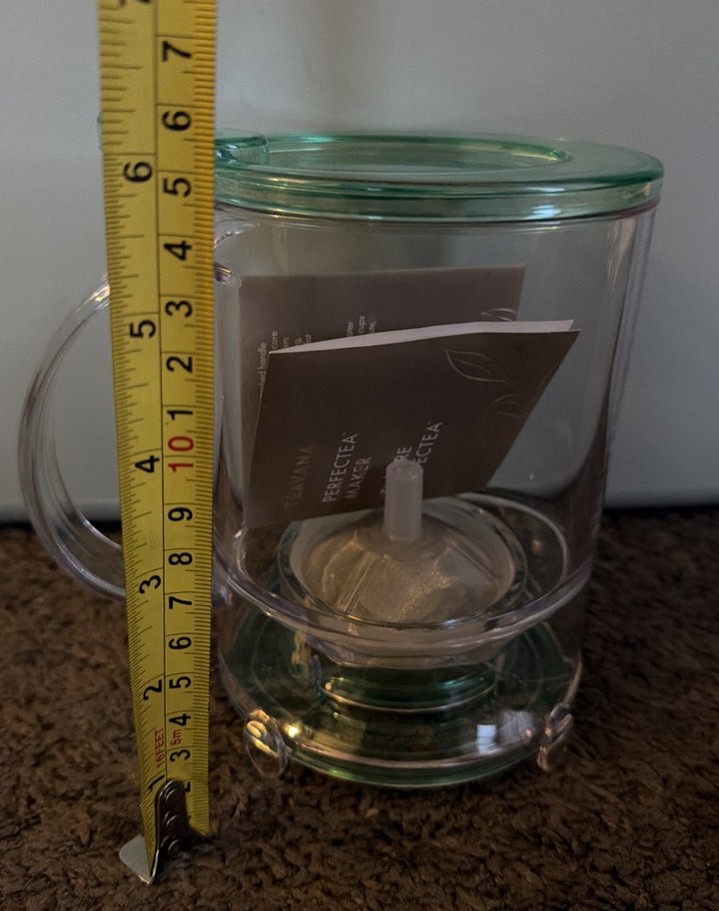 Teavana Perfectea Maker 16 oz Oval Glass Tea Infuser with Lid