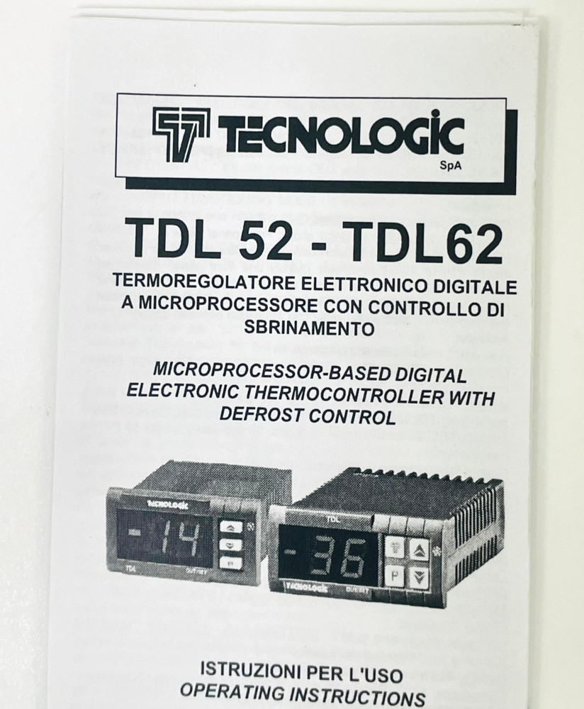 TECNOLOGIC TDL52 DH-- Temperature Controller