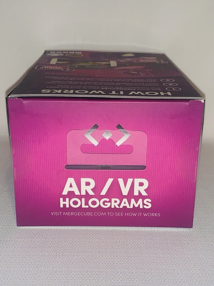Holographic Handheld Merge Cube AR/VR Holograms Using Phone Apple/Android NIB