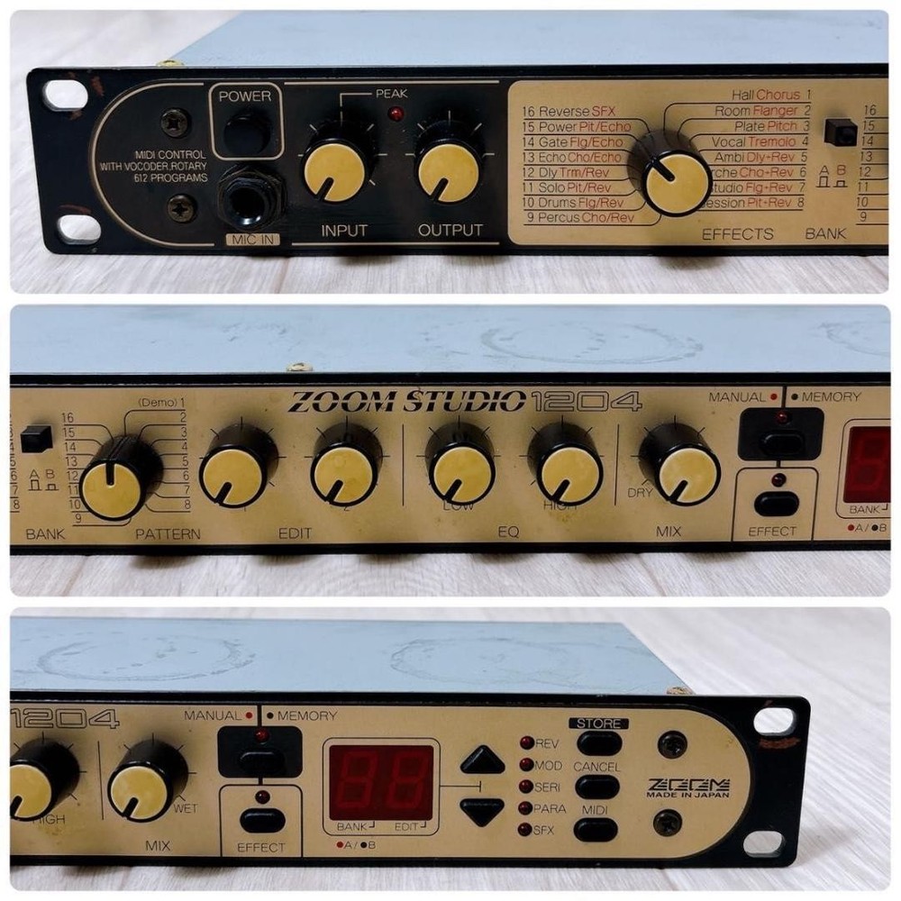 ZOOM STUDIO 1204 Digital Reverb Multi Effects Processor 100 Memory