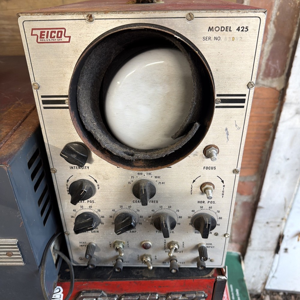 Eico Oscilloscope push pullmodel 425 parts/repair