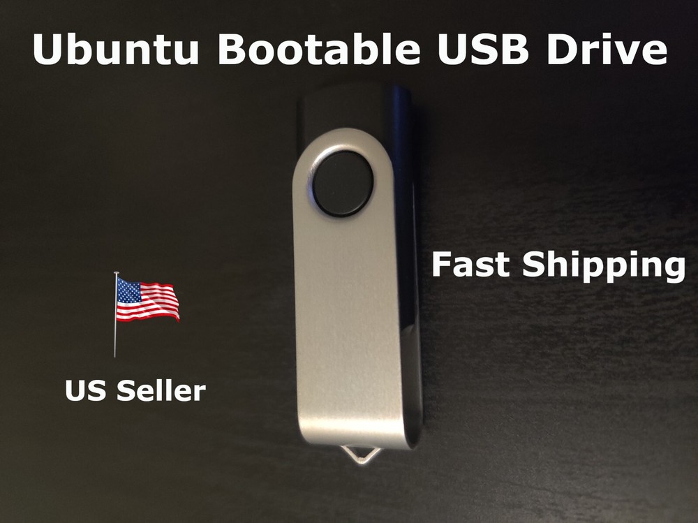 Ubuntu Linux Bootable USB Flash Drive - Desktop, Server & Flavours 16 GB