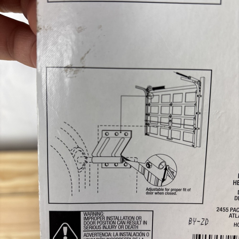 Everbilt Adjustable Top Roller Bracket Universal Garage Door