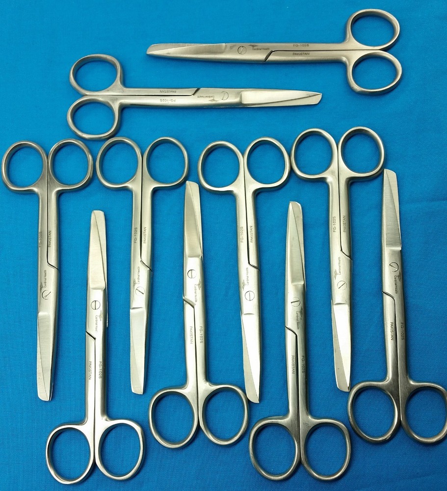 10 O.R Dressing Scissors Operating sharp/blunt 5.5" ROUND PATTERN SURGICAL INST