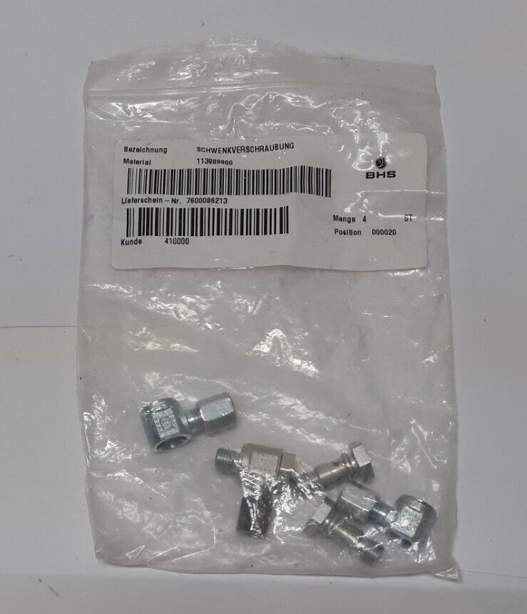 BHS Swivel elbow screw connection - Galvanized steel