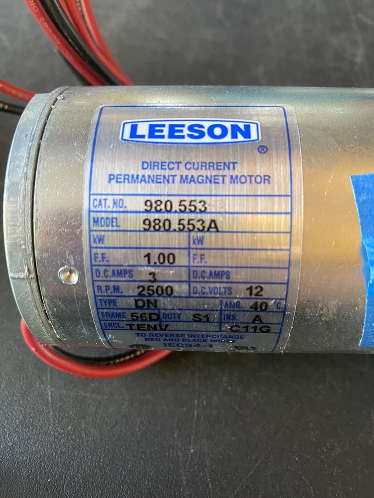 (IB24) 980.553A Leeson Motor Permanent Magnet