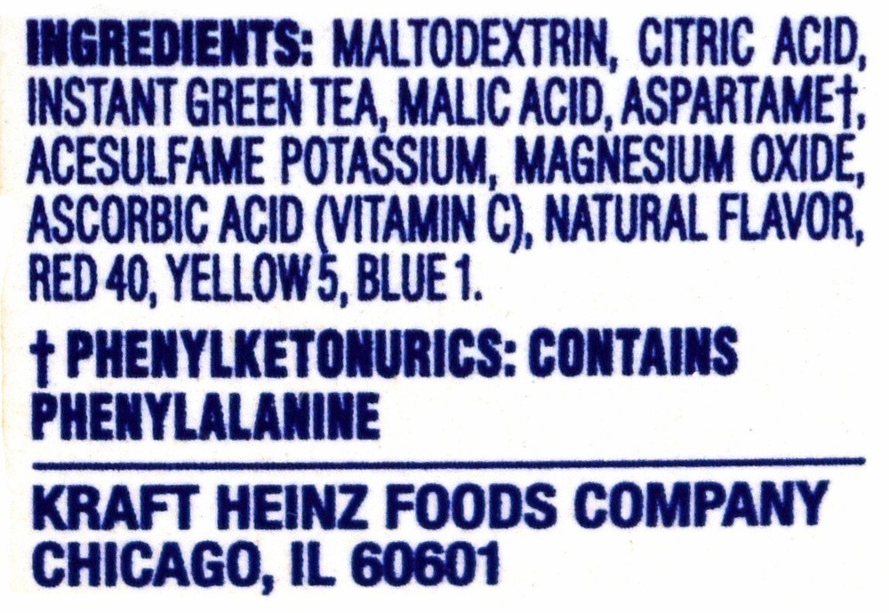 4 10-Quart Boxes Crystal Light Peach Mango Green Tea Drink Mix