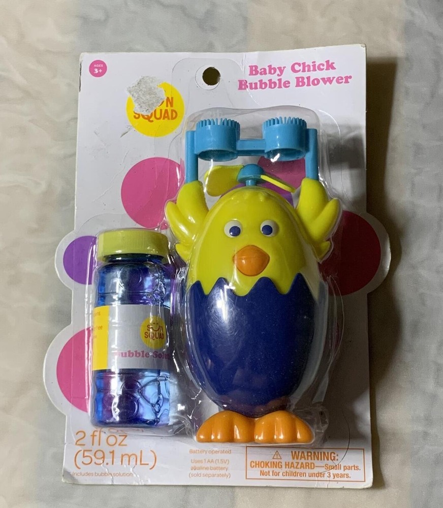 Baby Chick Bubble Blower Toy with Bubble Solution 2 fl oz