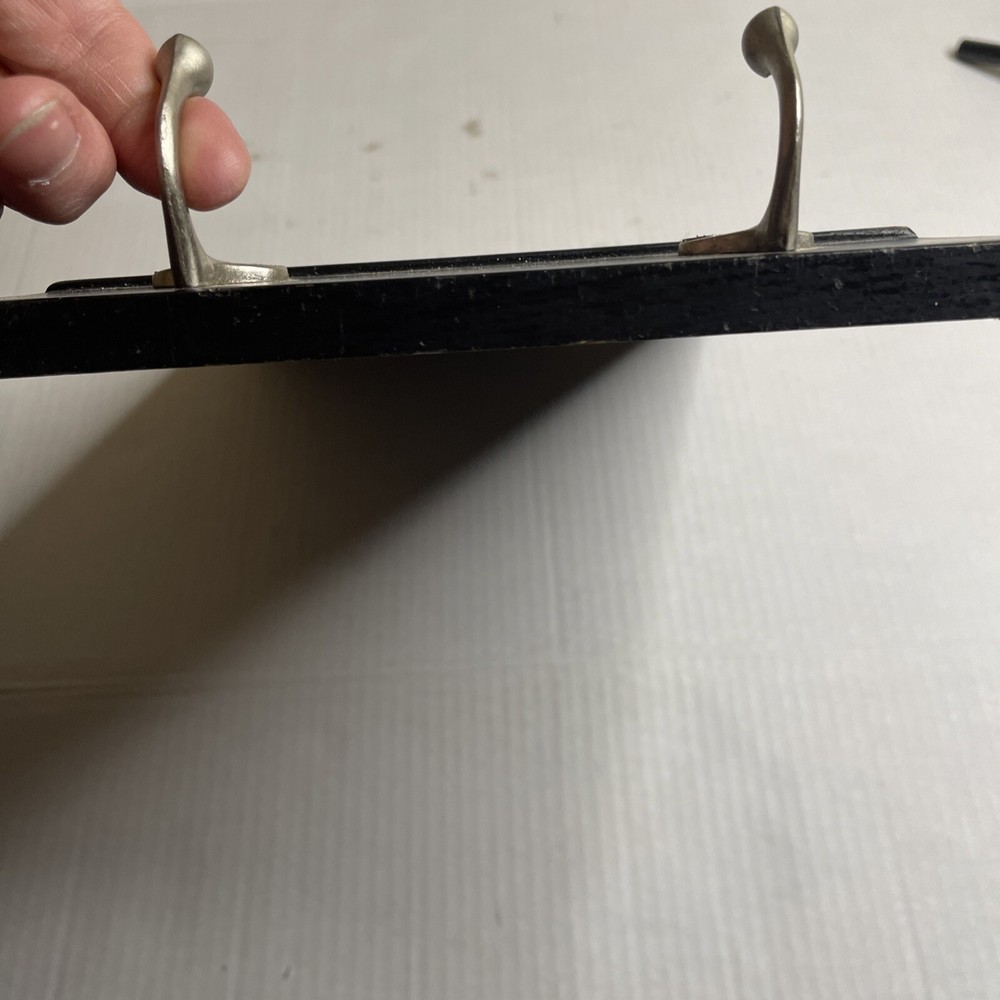 Keys Holder With Hooks Black Framed Mirror Hallway Coat Hook