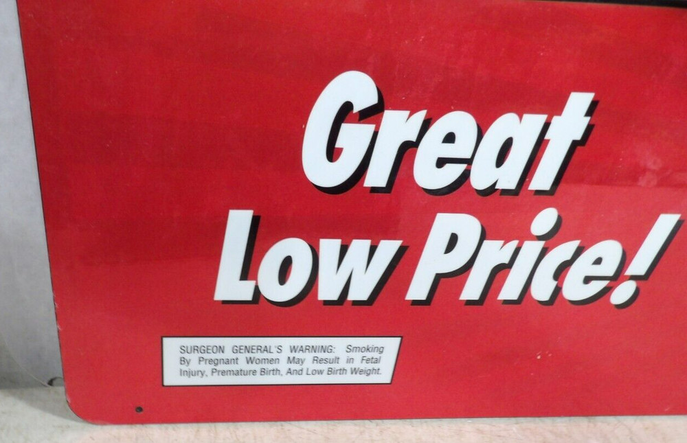 Vintage 1996 Old Gold Double Sided Cigarettes Sign