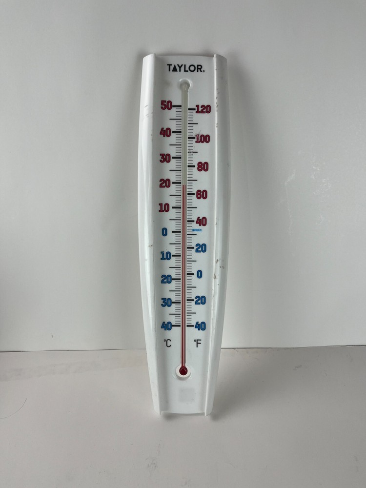 Taylor White Plastic Thermometer 120 Degree