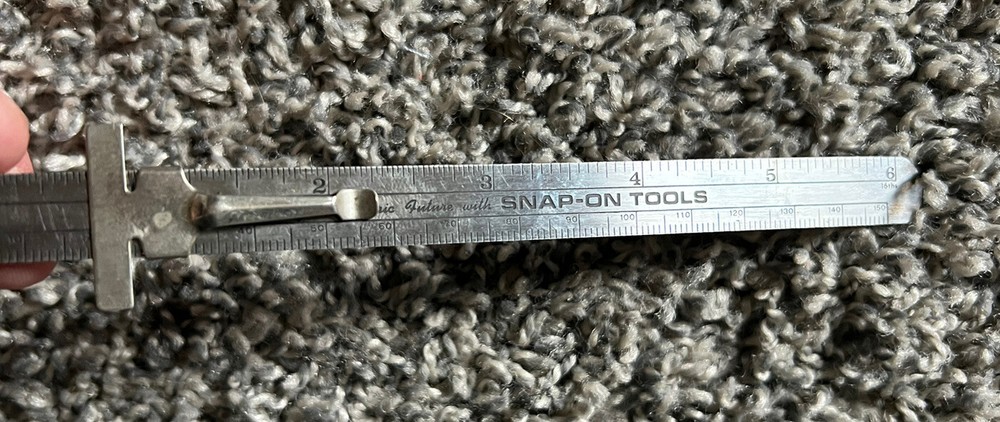 Snap On Tools Pocket 6" Metal Ruler Depth Gauge