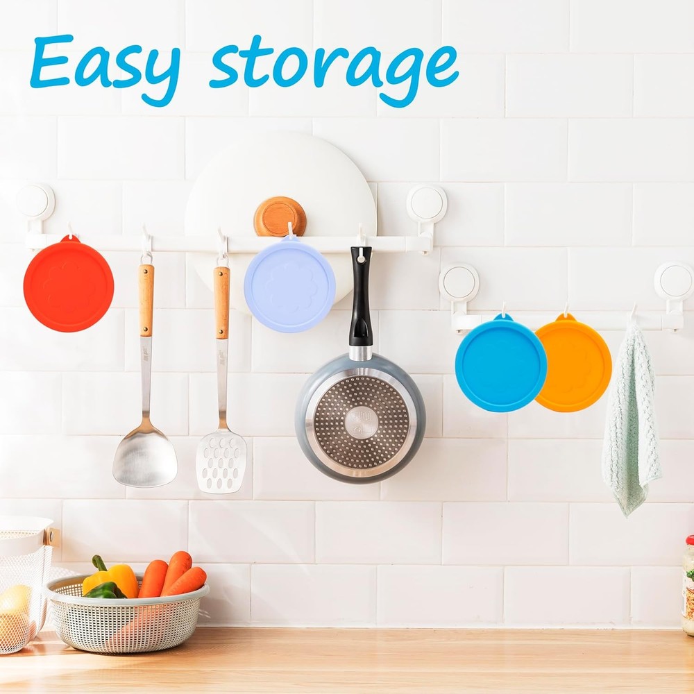 2 Cup Silicone Replacement Lids Storage Cover 2 - 4 Pack, 2 - 4 Pack